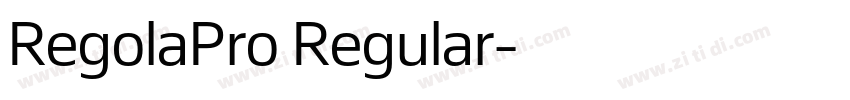 RegolaPro Regular字体转换 RegolaPro Regular字体转换